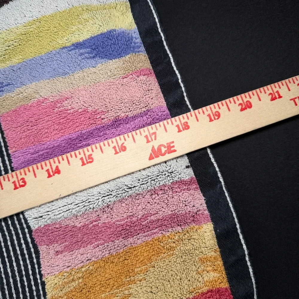 Missoni Home Bath Towel 37x54 Multicolor Yari Ikat Zigzag Cotton Design Italy‎